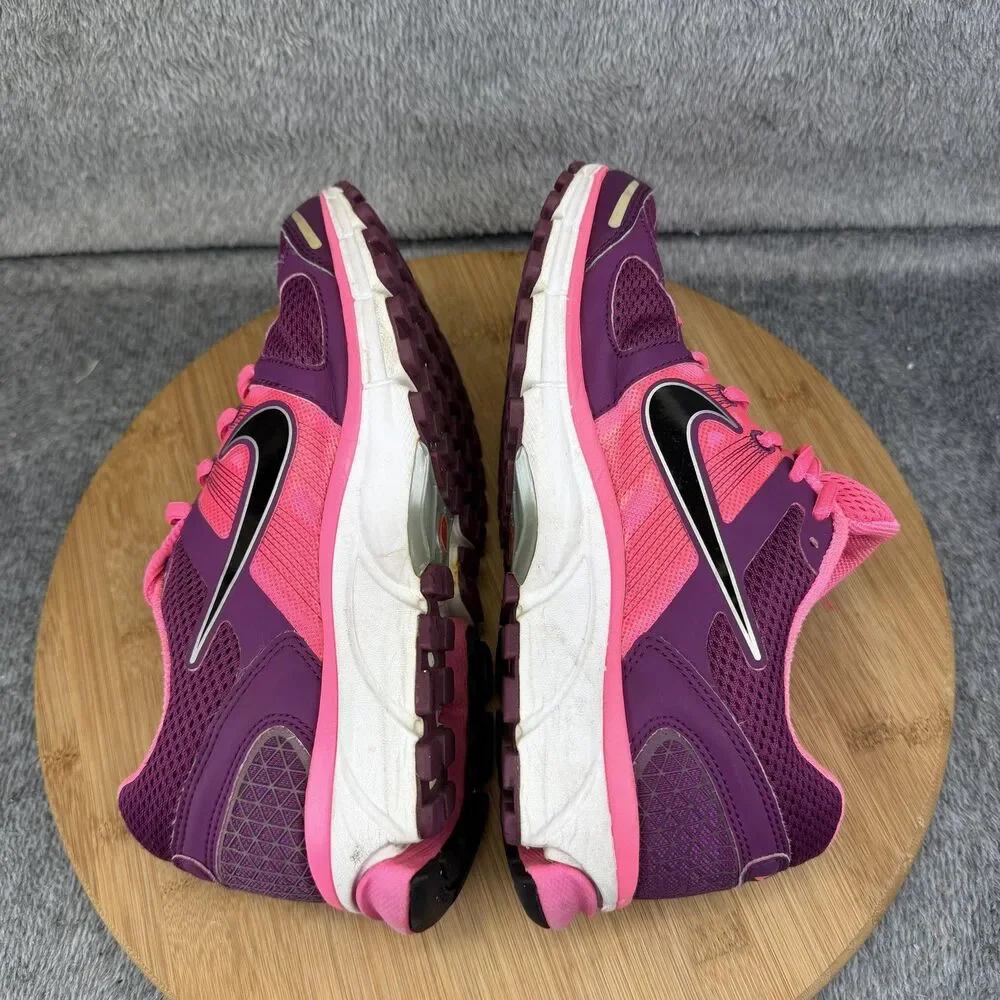 Nike Pegasus 28 Shoes Girls Size 7 Pink Purple Mesh Running Sneakers 443802-506